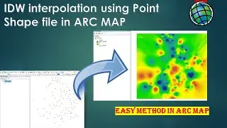 IDW interpolation using Point Shape file in ARC MAP | #arcgis #tricks