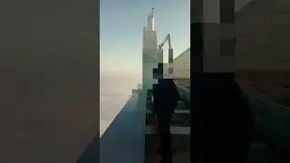 mysterious fog in Karachi 🙄 itni garmi may???  view from roof dolmen mall Clifton khi #dolmenmall