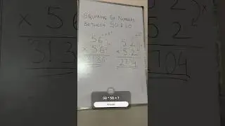 #shorts Squaring of Number between 50 & 60.