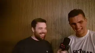 Speaking with Jimmy Dean Wood after his impressive win