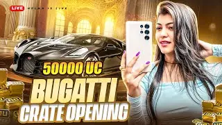 BUGATTI CRATE OPENING 50,000UC | BGMI 3.7 UPDATE | HELAA YT🔥 #bgmi #bgmilive #crateopening