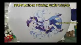 DSTAR Balloon Screen Printing Machine Printing Quality Display