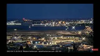 Western Harbor Cam, Duluth, MN. Beautiful at night.