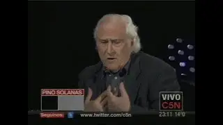 Pino Solanas con Gerardo Rozin en C5N (2010)