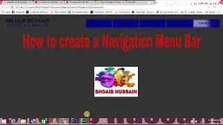 How to create a navigation bar using Html5 + Css3 with Cool Hover Effect