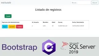 ASP.NET C♯ || CRUD básico con una página maestra y WebForms en .Net Framework (Bootstrap CSS) [2022]