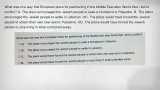 What was one way that European plans for partitioning in the Middle East after World War I led to co