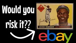 Would you bid on this mysterious ungraded 1955 Topps Jackie Robinson?? I did!