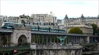 [Paris] M&eacute;tro line 6 - Croisement MP89CC sur le Pont de Bir-Hakeim