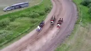 CKRM Chuckwagon race - Bird's eye view