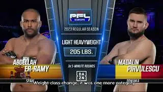 Abdellah Er Ramy talks about his first fight in PFL Europe