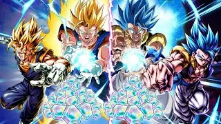 LF FUSING SUPER VEGITO & LF FUSING GOGETA BLUE SUMMONS DRAGON BALL LEGENDS 6TH ANNIVERSARY SUMMONS