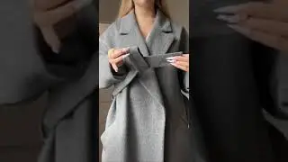 How to tie your coat- this is the best and easiest way to tie your coat belt. cr:vasilisa.rv