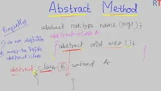Java-94  Abstract Method in Java || Abstract Keyword in Java