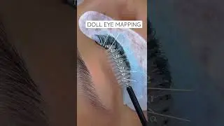 [LASH MAP] DOLL EYE MAPPING #lashmapping #dolleyes