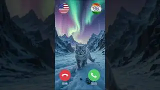 cute cat Cold Village Calling USA And India Love❤️ cat #cat #ringtone #cute #call #video #usa #lndia