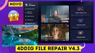 Como MELHORAR A QUALIDADE de Foto/V&iacute;deo com IA? NOVA Atualiza&ccedil;&atilde;o 4DDiG File Repair!