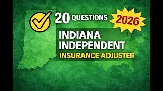 Indiana Independent Insurance Adjuster Practice Exam - 20 Questions Free