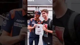 A very special gift for Baby Miller!  ❤️🙌 | 2023 #CatalanGP