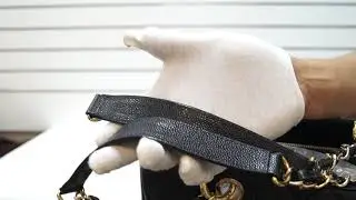 CHANEL Black Caviar Leather Grand Shopping Tote Bag REVIEW |PRE-OWNED