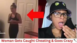 Woman goes crazy after getting caught cheating