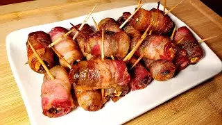 Bacon Wrapped Dates | Easy Appetizer Recipe
