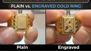 916 Gold Gents Anguthi | Minimal Chilai & Beautiful Finish ✨ #rahulgoldchilai