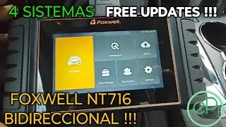 NUEVO ESCANER AUTOMOTRIZ FOXWELL NT716 BIDIRECCIONAL
