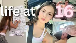 16 YEAR OLD diaries 🌸 75 hard, struggles, productive, & everything in between