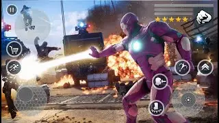 Iron Super Rope Hero - Gangstar Crime city #2 (by Little Dev Story) - Android Game Gameplay