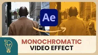 How to Create a Monochromatic Video Effect - Adobe After Effects Tutorial