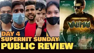 Valimai SUPERHIT SUNDAY Public Review | Day 4 | Ajith Kumar | Hindi Show Public Review
