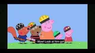 Daddy Pig Fall In His Skate! 