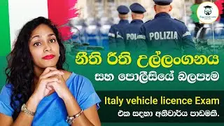 මාර්ග නීති කැඩුවම ඉතාලි පොලිසිය මොකද කරන්නෙ...