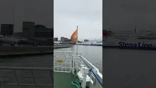 We set off from the pier on a FERRY/Отчаливаем отпристани на ПАРОМЕ #travel #port #ferry #море