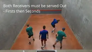 5. Doubles while playing Rugby Fives on a Rugby Fives Court and a Squash Court