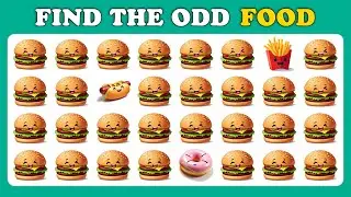Find the ODD One Out - Junk Food Edition 🌭🍟🍔 Easy, Medium, Hard | Squizzer