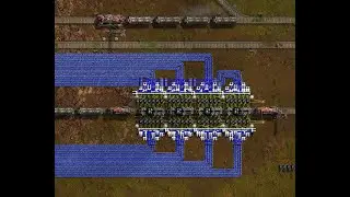 FACTORIO  -  Fast trains loading and unloading