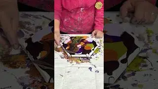 Акриловая заливка Fantasy Swipe 🖤 Черная основа и черный Cellactivator 🖤 FluidArt