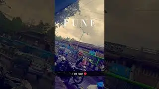 Pune's First Rain 🌧️❤️ | #pune #punerain #rain #rainsounds #barish  #reels #trending #status #viral
