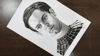 Tobey Maguire Spider-Man Realistic Drawing Timelapse