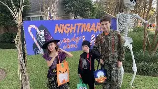 Nightmare on Candy Cane Lane Quail Valley Robinson Rd. Halloween 2021 unedited 4k
