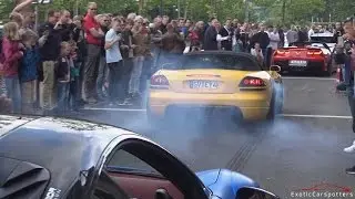 1000 HP Twin Turbo Dodge Viper SRT-10 making some Burnouts !