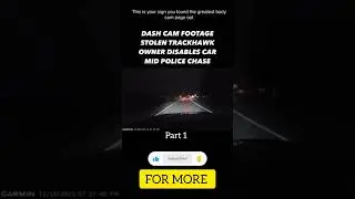 Insane Video cops disable stolen trackhawk mid police chase part 1 😬😵&zwj;💫 #shorts