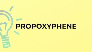 What is the meaning of the word PROPOXYPHENE?