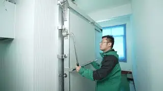 How to install cold room sliding door？