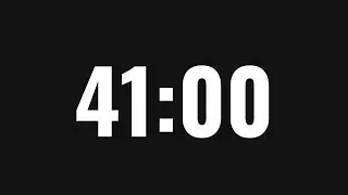 41 MINUTE COUNT DOWN TIMER ⏰ (41 Minute Timer)