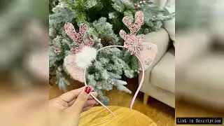 1 Christmas headband and hair accessory, a new super fairy antler headband, a sweet and cute Christm