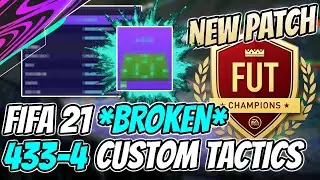 *NEW* RIDICULOUS FUT 21 FORMATION | 433(4) PRO PLAYER CUSTOM TACTICS/INSTRUCTIONS | POST PATCH!!