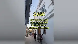 2.xx tỷ | Nhà mặt tiền gần 10m, gần sân Golf Nam Sơn, An Dương, Hải Phòng #bdsanduong #bdshaiphong